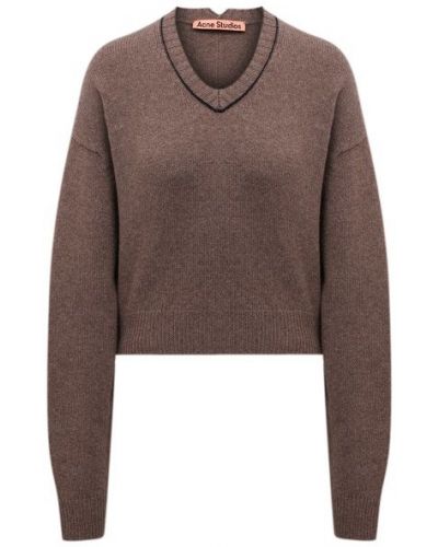 Кашемировый пуловер Acne Studios, коричневый