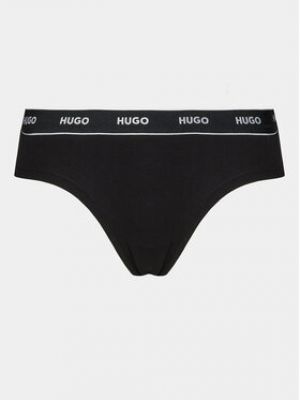 Pantalon culotte à rayures Hugo noir