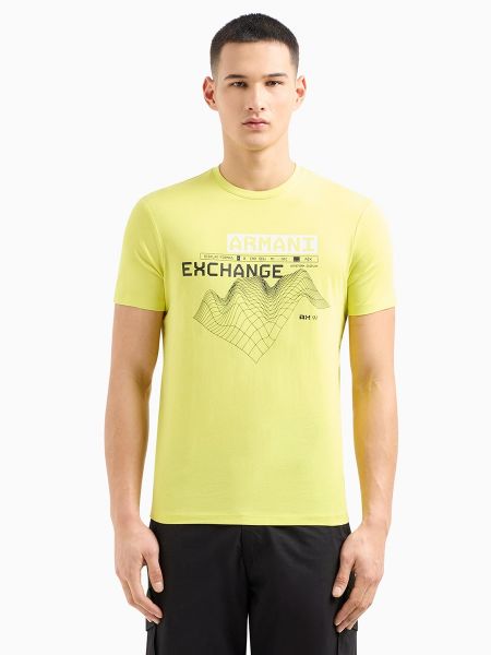 Camiseta manga corta Armani Exchange amarillo