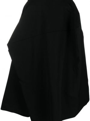 Asymetrické vlněné sukně Comme Des Garçons černé