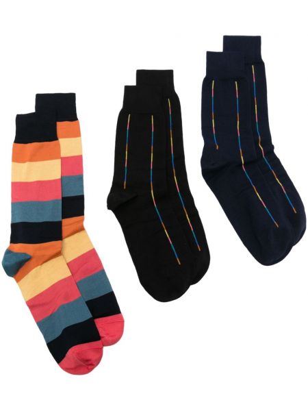 Chaussettes à rayures Paul Smith noir