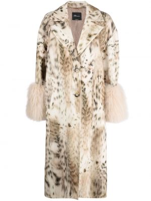 Mantel mit print mit leopardenmuster Blumarine beige