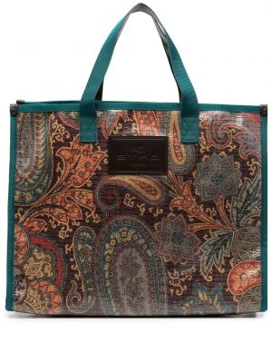 Paisley trykt shoppingbag Etro brun