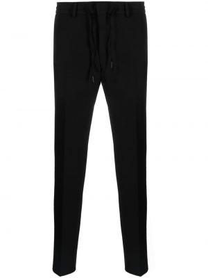 Egyenes szárú nadrág Karl Lagerfeld fekete