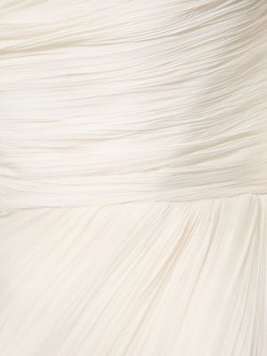 Копринена миди рокля Maria Lucia Hohan бяло