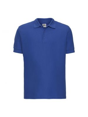 Medvilninis polo marškinėliai Russell mėlyna