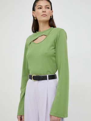 Tričko s dlouhým rukávem s dlouhými rukávy Gestuz zelené