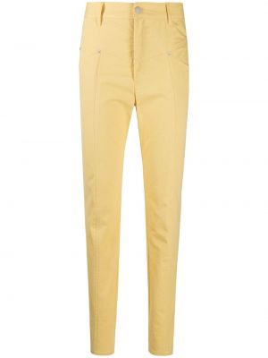 Vaqueros skinny de cintura alta Isabel Marant amarillo