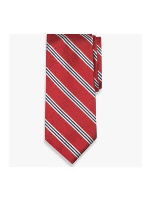 Jedwabny krawat Brooks Brothers czerwony