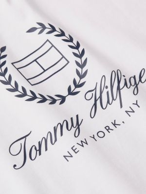 Slim fit priliehavé tričko Tommy Hilfiger biela