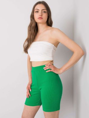 Kolesarske kratke hlače Fashionhunters zelena