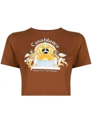 T-shirt Casablanca braun