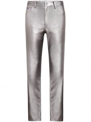 Παντελόνι Karl Lagerfeld Jeans ασημί
