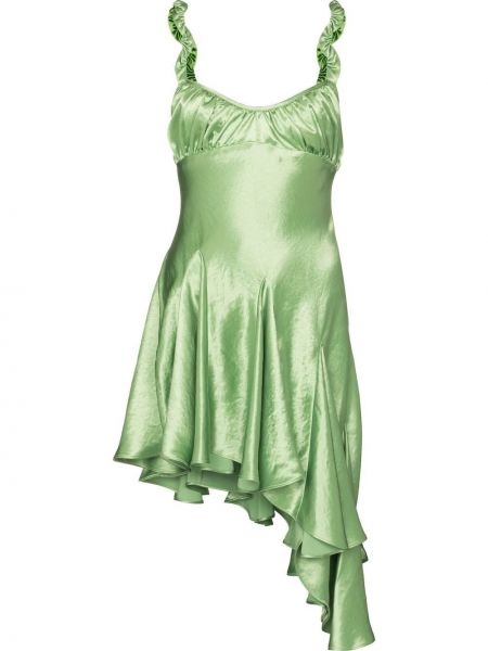 Sukienka asymetryczna Collina Strada, zielony