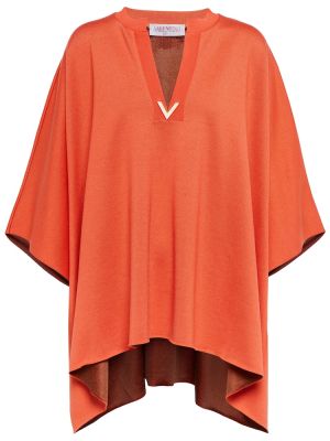 Jersey de algodón de tela jersey Valentino naranja