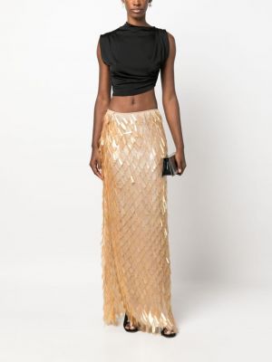 Długa spódnica Atu Body Couture złota