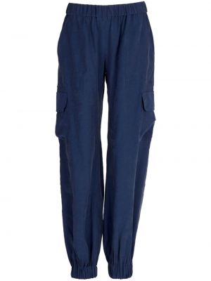 Pantalon cargo slim avec poches Silvia Tcherassi bleu