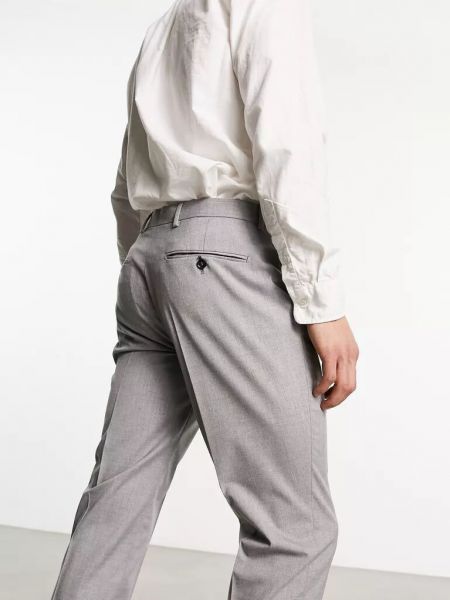 Элегантные брюки Selected Homme серые