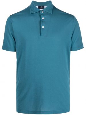 Памучна поло тениска Barba синьо