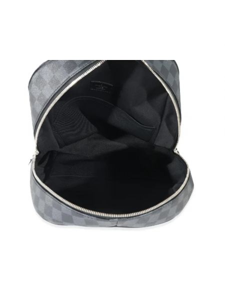Plecak bawełniany Louis Vuitton Vintage czarny