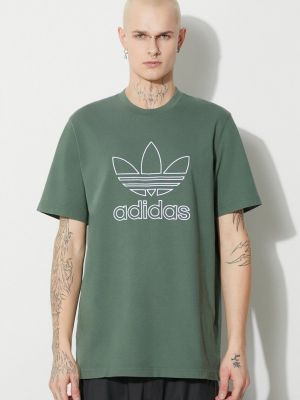 Pamučna majica Adidas Originals zelena