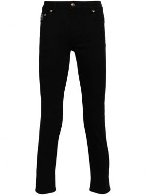 Jeansy skinny z niską talią Versace Jeans Couture czarne