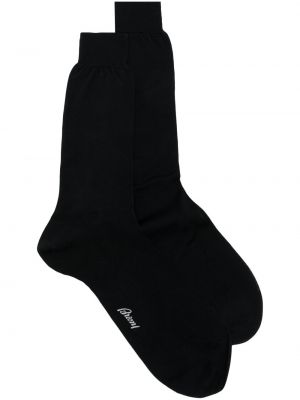 Bavlněné ponožky Brioni černé