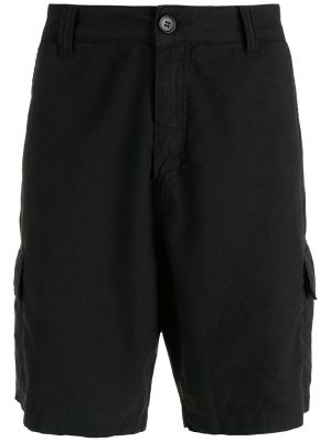 Shorts cargo en lin avec poches Osklen noir