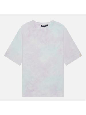 Женская футболка Evisu Evisukuro Printed Two Tone Tie Dye, L фиолетовый