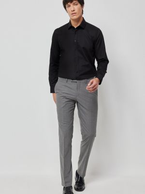 Slim fit klasické kalhoty Altinyildiz Classics šedé