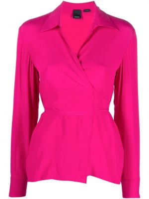 Krage blus Pinko rosa