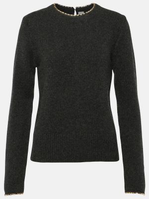 Jersey de lana de cachemir de tela jersey Totême gris