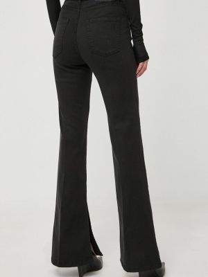 Kalhoty s vysokým pasem Marella černé