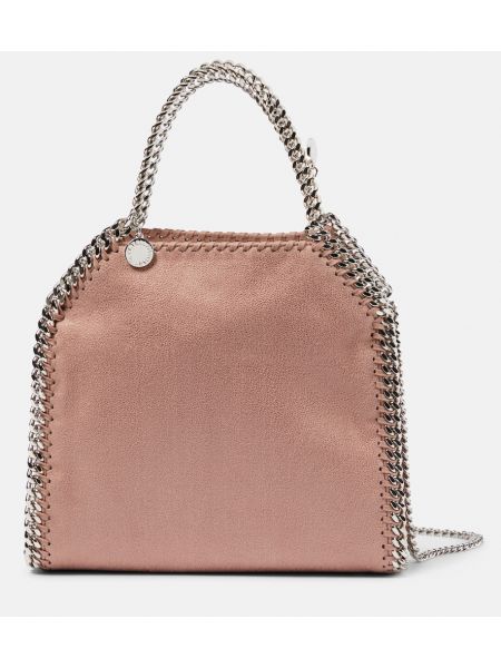 Kožna shopper torbica od umjetne kože Stella Mccartney ružičasta