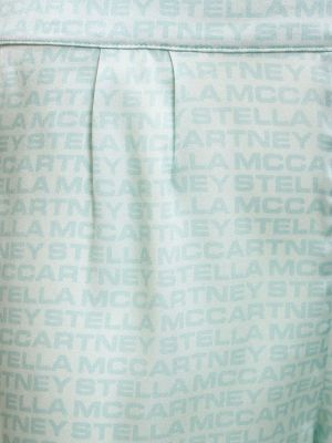 Shorts en soie à imprimé Stella Mccartney noir