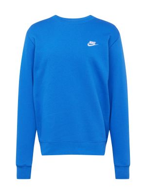 Fleecová mikina Nike Sportswear modrá