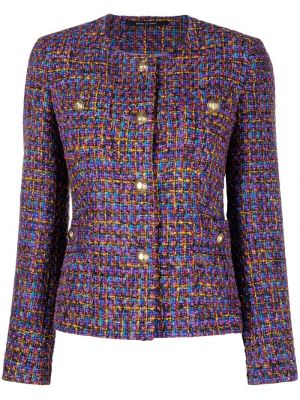 Tweed lang blazer Tagliatore lilla