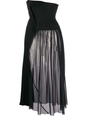 Midi sukně Comme Des Garçons Pre-owned, černá