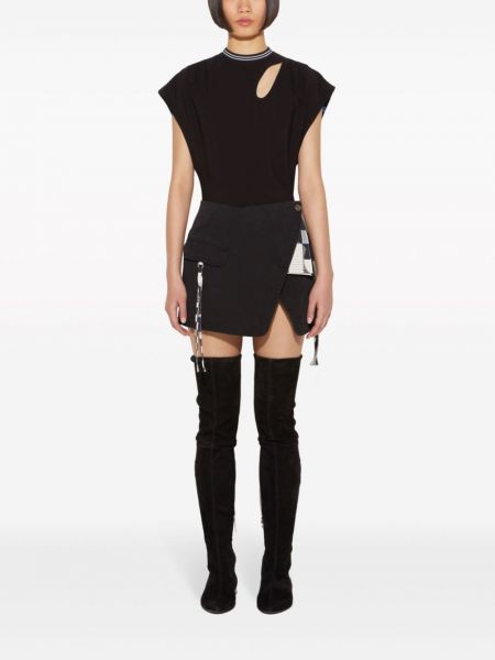 Bavlněné mini sukně Pucci černé