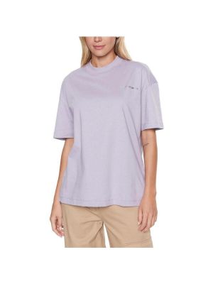 Tričko s krátkými rukávy Calvin Klein Jeans fialové