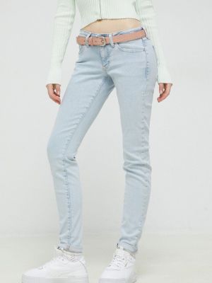 Jeansy skinny z wysoką talią Tommy Jeans niebieskie