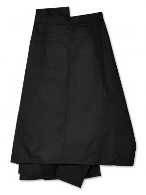 Asymetrické midi sukně Junya Watanabe černé