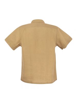 Koszula z krótkim rękawem Ralph Lauren beżowa