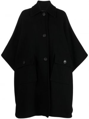 Gyapjú kabát Pinko fekete