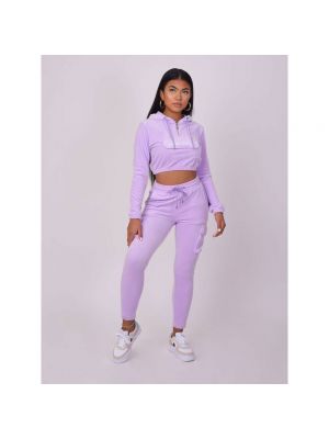 Бархатные спортивные штаны Project X Paris фиолетовые