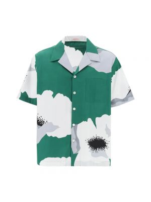 Chemise en coton à fleurs Valentino Garavani vert