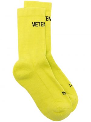 Чорапи Vetements жълто