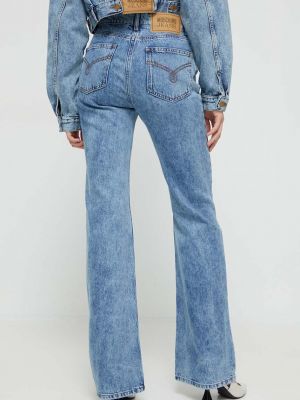 Džíny s vysokým pasem Moschino Jeans modré
