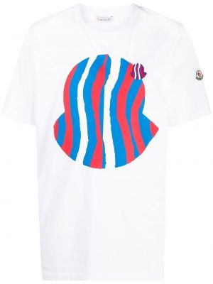 Tricou cu imagine Moncler alb