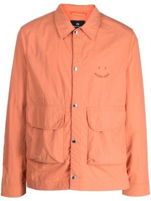 Košeľa s výšivkou Ps Paul Smith oranžová